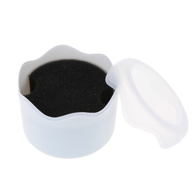 

Fashion Round Plastic Single Watch Box Wristwatch Storage Case with Sponge Cushion