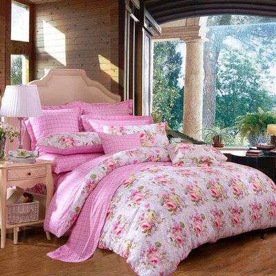 

FUANNA print cotton bed set/bed kit (duvet cover/bedsheet/pillowcase)