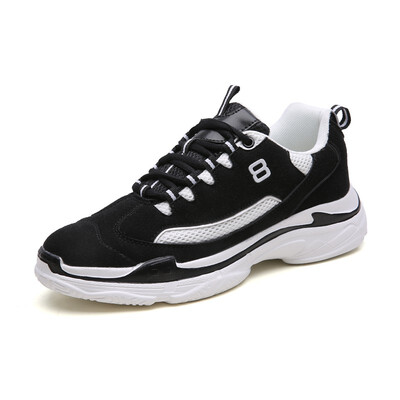 

Mens Shoes Fashion Sports Shoes Breathable Running Shoes Casual Light Sneakers Shoes Black Red White Size 39-44
