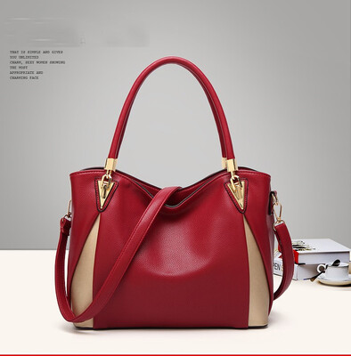 

set famous brand shoulder bag handbag pu leather patchwork women handbag high quality messenger bag for women