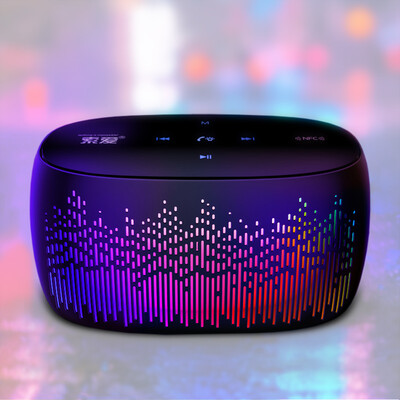 

Soaiy S-52 Portable Bluetooth Speaker LED Creative Colorful Light