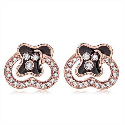 

E1066 Оптовый Без Никели Противоаллергические Белые Реальные Позолоченные Серьги Для Женщины Новое Модное Украшение