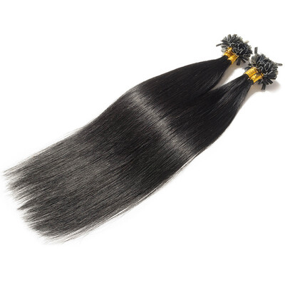 

Invisible NailU Tip Glue Real Remy Human Hair Extensions Real Soft Hair Extensions 1 Piece100 Strands
