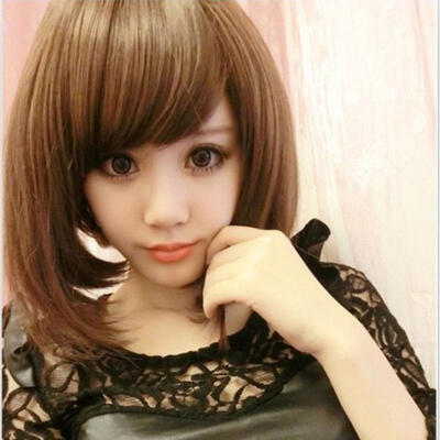 

nero SEXY DA DONNA ALLA MODA STILE BOB PARRUCCA CORTA COSTUME PER FESTA COSPLAY✿