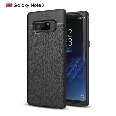 

Fivice Samsung Galaxy Note 8 case Luxury leather TPU silicone anti-fall soft shell phone case