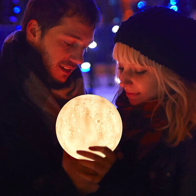 

KWB LED Moon Light 3D Printing Night Light Dimmable Rechargeable Lamps