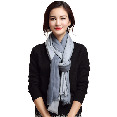 

Po Shengxiang 300 water-soluble wool gradient Silk Lady wool scarf autumn and winter warm gift shawl w9312 red