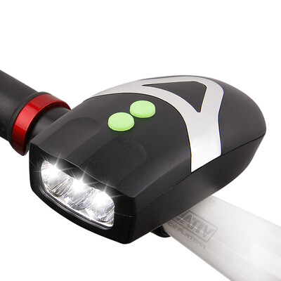 

DEROACE DEROACE bike lights horn mountain bike headlights light electronic bells bell bells LED night riding lights cycling equipment accessories