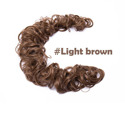 

Scrunchie Updo Wrap Curly Messy Bun Ponytail Hair Piece Chignons Hair Extensions