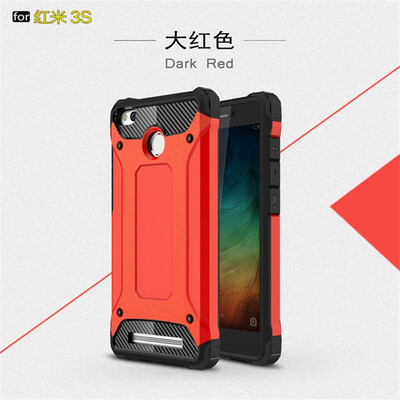 

Fivice Xiaomi Redmi 3S case Luxury Silicone Diamond Armor PC Hard Shell Phone Case