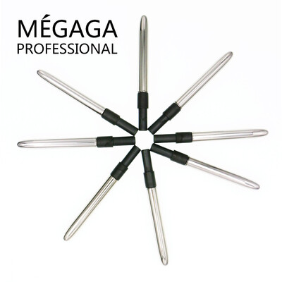 

MEGAGA Set Of 8 Professional Makeup Brush Lip Brush Golden Dark gray