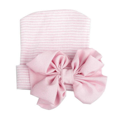

Newborn Baby Infant Girl Toddler Comfy Bowknot Hospital Cap Beanie Hat Turban