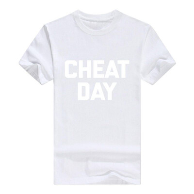 

Cheat Day Men T-Shirt Funny Saying Sarcastic Novelty Gym Workout