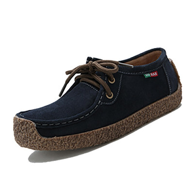 

2018 Fashion Woman Casual Shoes Wild Lace-up Loafers Women Flats Comfortable Footwear Woman Shoes Breathable Female Shoes aDT90