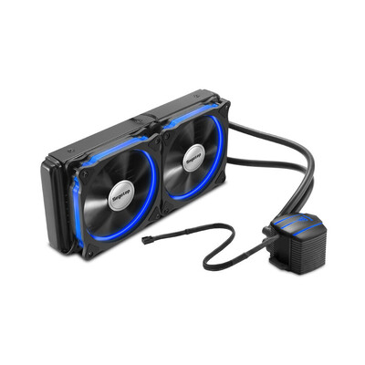 

Segotep Liquid Freezer Water Ice Cooling System CPU Cooler Fluid Dynamic Bearing 120mm Fan with Blue LED Light