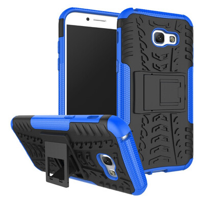 

Fivice Samsung A5 2017 Case TPU anti-fall tire pattern back clip bracket phone case