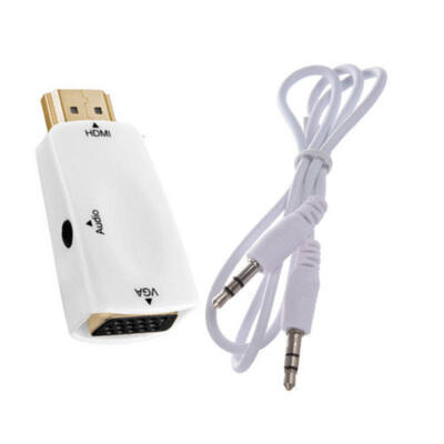 

1080P HDMI Male to VGA Female Adapter Video Converter with Audio Output For PC