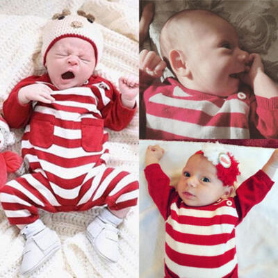 

AU Stock Newborn Baby Boy Girl Christmas Romper Bodysuit Jumpsuit Outfit Clothes