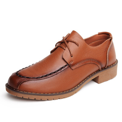 

Womens Shoes Fashion Casual Shoes Genuine Leather Shoes High Heels Breathable Shoes For Women Black Red Brown Blue Yellow