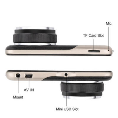 

4 HD 1080P Dual Lens Car DVR Reversing Camera Video Dash Cam Recorder G-sensor