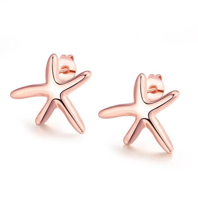 

E024 Wholesale Nickle Free Real Gold Plated Antiallergic Earrings For Women New Fashion Jewelry