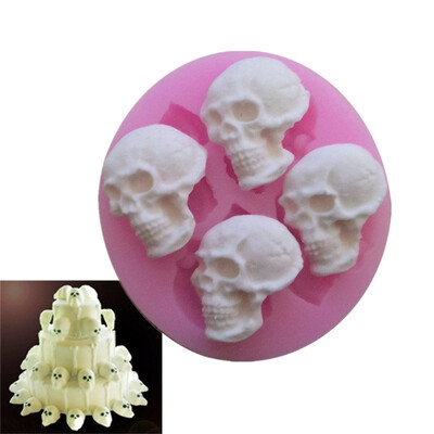 

DIY 3D Skull Head Embossed Silicone Mold - Cake Chocolate Biscuits Cookies Fondant Baking Cooking Tools