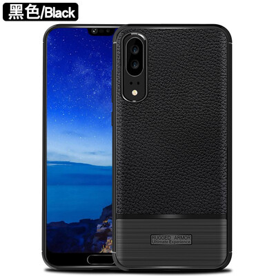 

Fivice HUAWEI P20 case luxury silicone anti-fall lychee protective cover