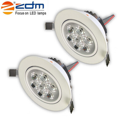 

ZDM 2PCS 7W 750 - 850LM Dimmable Thick Radiator LED Ceiling Lamps Warm Cool Natural White AC110V 220V