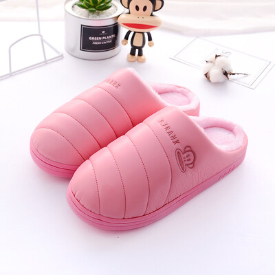 

PaulFrank big mouth monkey male&female couple models casual home warm cotton slippers female models PF646 rose red 250