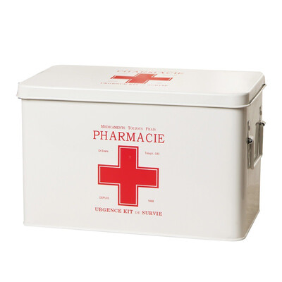

ORZ Multi-layered Family Medicine Metal Medical Box Medical First Aid Storage Box Storage Medical Gathering