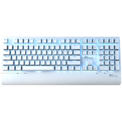 

RK ROYAL KLUDGE Side108 Flanking Handguard Removable Mechanical Keyboard White Cherry Black Axis Ice Blue Backlight