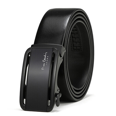 

Pierca card pierre cardin belt mens business casual automatic buckle mens belt Europe&the United States hollow fashion belt 7A804Z-711101A black