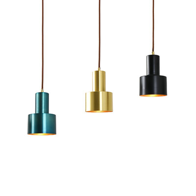 

Baycheer HL478988 Contemporary Simple Style Cylindrical Pendant Fixture in Polished Black FinishSmall