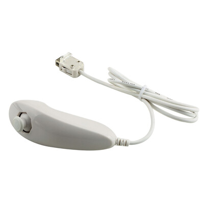 

New 1pc White Nunchuck Game Controller Remote For Nintendo Wii Portable