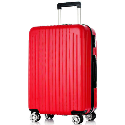 

Vantiiear Caster Trolley Wearable Anti-Throw 24-inch Travel Suit Men and Women Luggage Closets Large Red