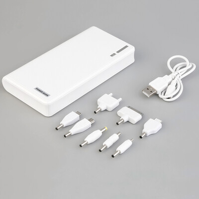 

50000mAh внешних банка мощность LED двойной USB зарядное устройство для мобильных телефонов белый
