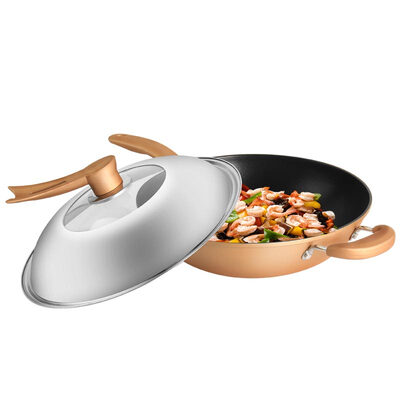 

Jingdong supermarket] Baijie (Baijie) non-stick pan stainless steel cover pot no smoke cooking pot silicone anti-hot handle induction cooker general pot CG3217-T