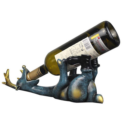 

UpperX Creative Resin Elk Wine Rack Holder Home Bar Decoration Crafts Elk