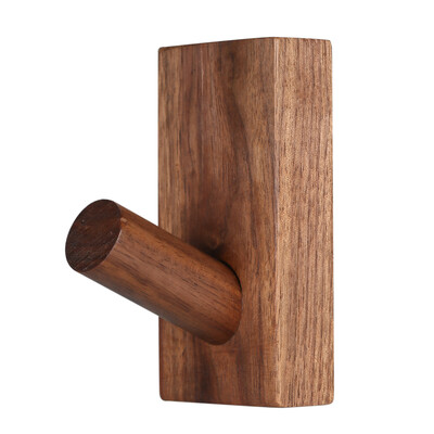 

Pure Natural Wood Wall Hanger Hook Solid Wood Hooker Door Coat Hat Scarf Decorative Key Handbag Storage Hanger Bedroom Durable Hoo