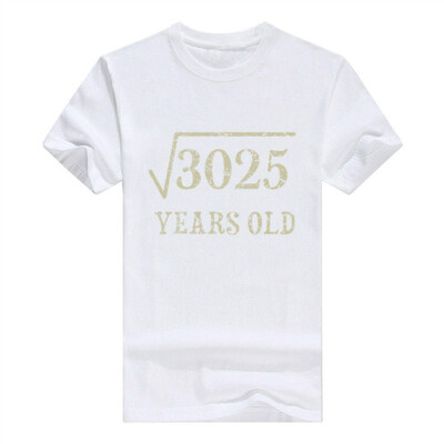

55 yrs Years Old Square Root of 3025 55th Birthday T-Shirt