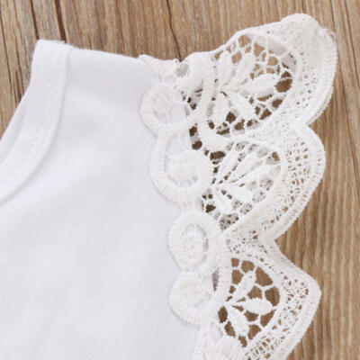 

Christmas Kids Toddler Baby Girl Lace Princess Romper Dress Flower Dress Clothes