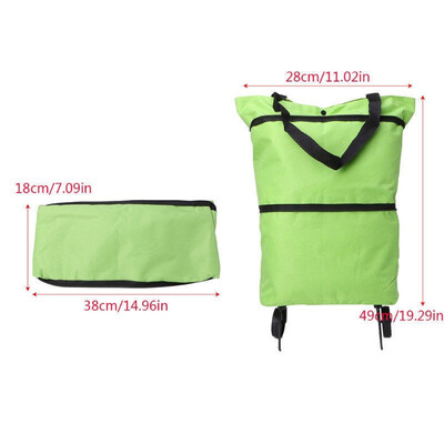 

Folding Shopping Bags Trolley Grocery Shopper Lightweight Foldable on wheels