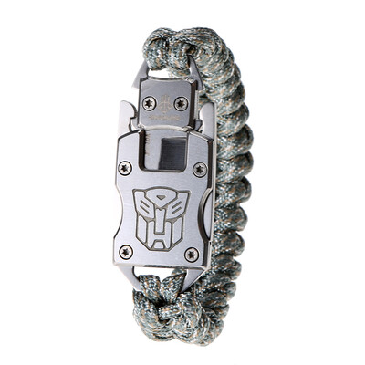 

Outdoor Survival Bracelet Paracord Bracelet Hiking Traveling Exploration Camping Survival Gear Kit Emergency Parachute Rope with C