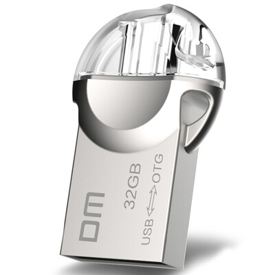 

ДМ PD019 OTG 64G (USB3.0 + тип C USB3.1 двойной интерфейс) высокоскоростной компьютер общего назначения У диска Мобильный металл (серебро)