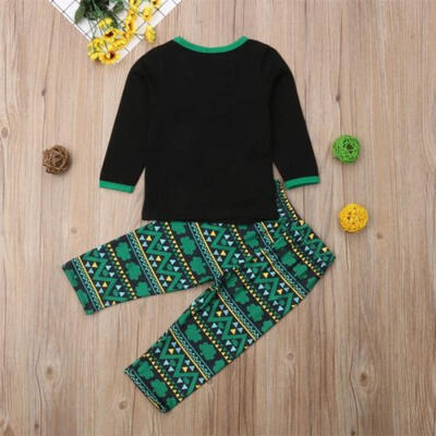 

UK Toddler Kids Baby Girl Infant Clothes T-shirt Top Pants Outfit Sets Tracksuit