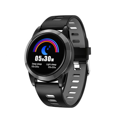 

Smart Watch R15 Men Android IOS Smartband Heart Rate Fitness Bracelet Sleep Monitor Fitness Tracker Color Screen Round Wristband