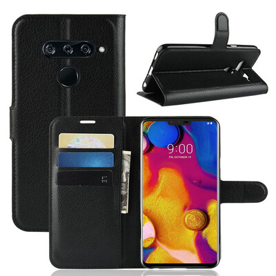 

for LG V40 ThinQ LM-V405QA Wallet Phone Case for LG V40 ThinQ LM-V405QA V405TA V405UA Flip Leather Cover Case Etui Fundas