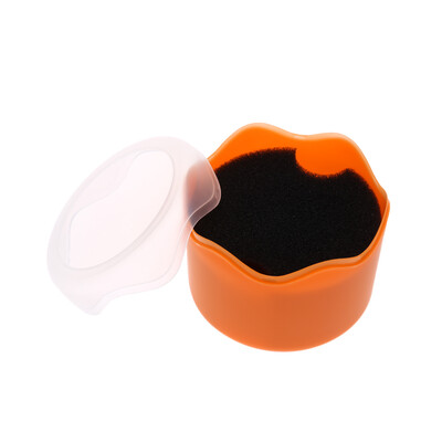 

Fashion Round Plastic Single Watch Box Wristwatch Storage Case with Sponge Cushion
