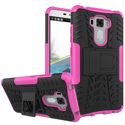 

Fivice Zenfone 3 LaserZC551KL Case TPU anti-fall tire pattern back clip bracket phone case