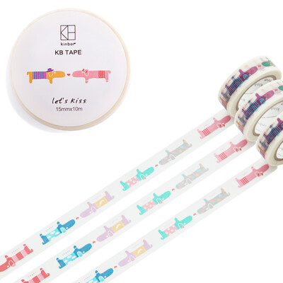 

kinbor PDA и бумажная лента 15мм * 10м PDA декоративные канцтовары / дружелюбие собаки DTB64010